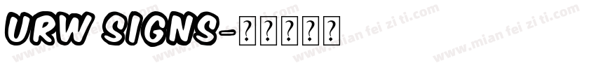 URW Signs字体转换